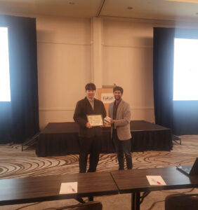 EPEPS Best Poster Award 수상사진 박현욱