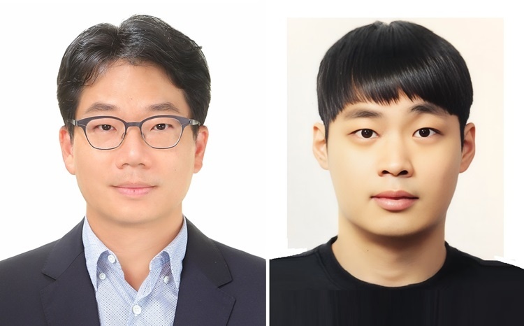 김준모 교수, 유재명 박사과정 사진