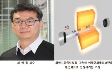 '최성율 교수팀'반도체성 물질 이셀렌화몰리브덴 대면적화 기술 개발(연합뉴스 7/29보도)